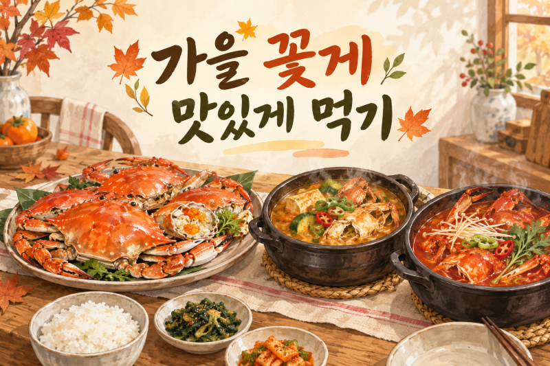 가을 꽃게 맛있게 먹는 법｜꽃게찜·꽃게된장찌개·꽃게탕 레시피