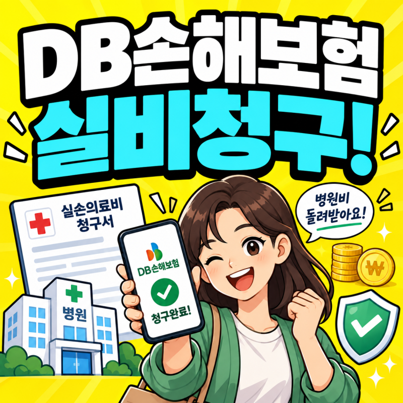 db손해보험 실비청구 방법 서류 어플로 간편하게 하는법(디비손해보험)
