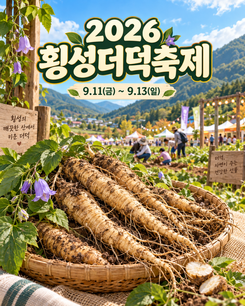 2026 횡성더덕축제 일정·초대가수｜더덕캐기 체험과 먹거리 정리
