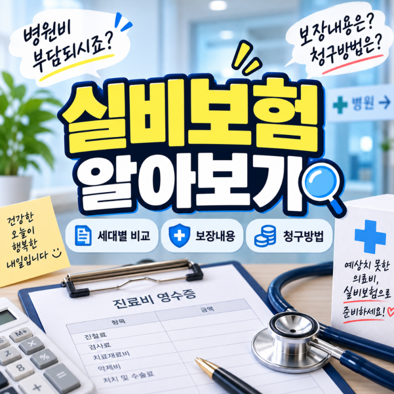 실비보험 뜻이 뭘까?｜실손보험 차이 보장내용·청구방법까지