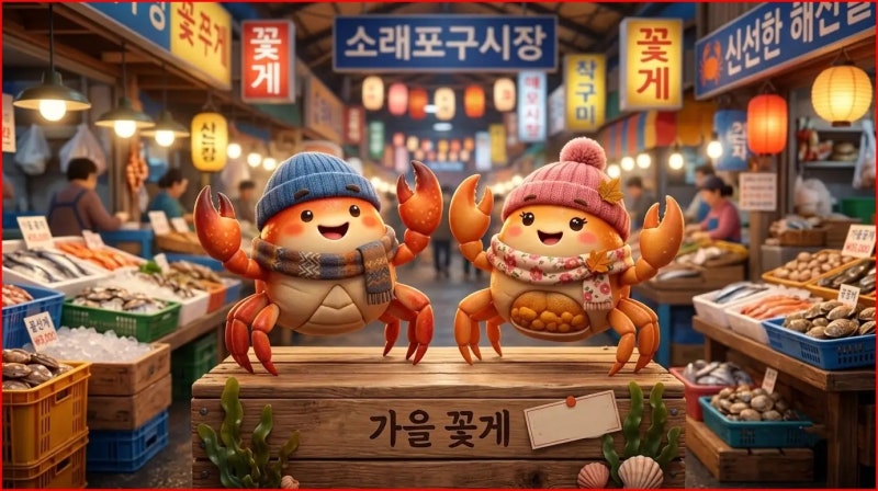소래포구 꽃게가격, 소래포구 꽃게시세 ,1kg 13,000원 실화? 살 꽉 찬 가을 꽃게 호갱 안 당하는 ....