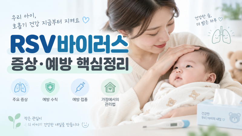 RSV바이러스, 감기인 줄 알았는데…아기 RSV증상 이럴 땐 확인하세요