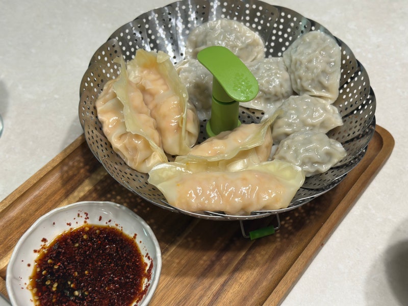 다이소 주방용품 찜기 추천 | 스테인레스 찜기, 비비고깻잎고기만두 찌기