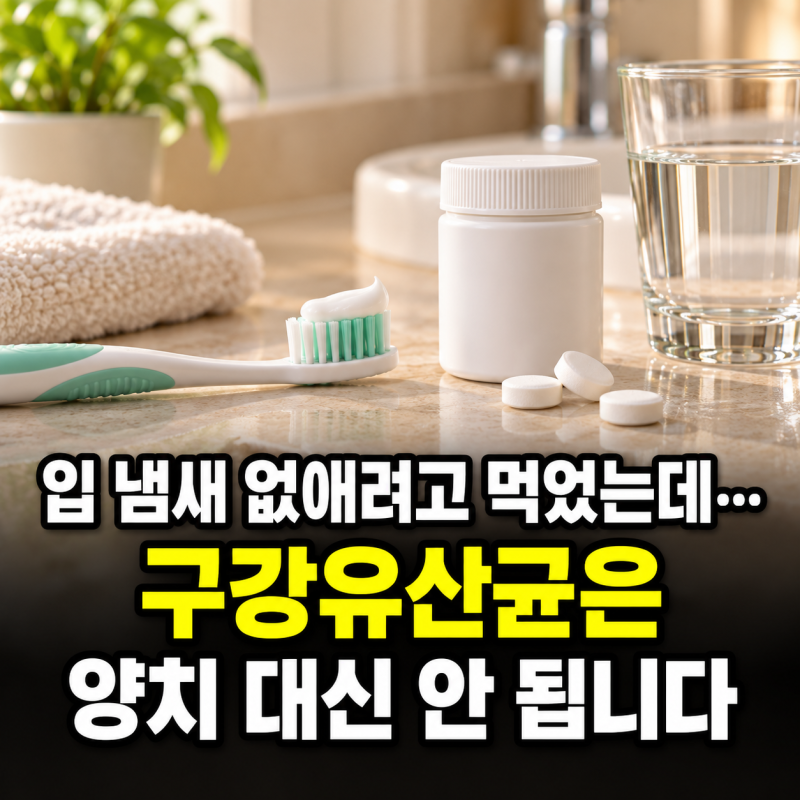 “입 냄새 없애려고 매일 먹었는데...” 구강유산균, 양치 대신 먹으면 안 되는 이유 3가지