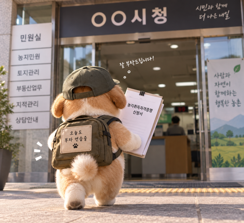 초보의 얼렁뚝딱 농취증 발급① 농지취득자격증명이 뭐길래? 주말체험영농계획서 직접 써보....