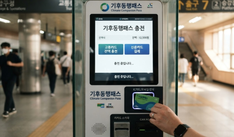 기후동행패스 실물카드 충전 방법, 기존 기후동행카드와 다릅니다