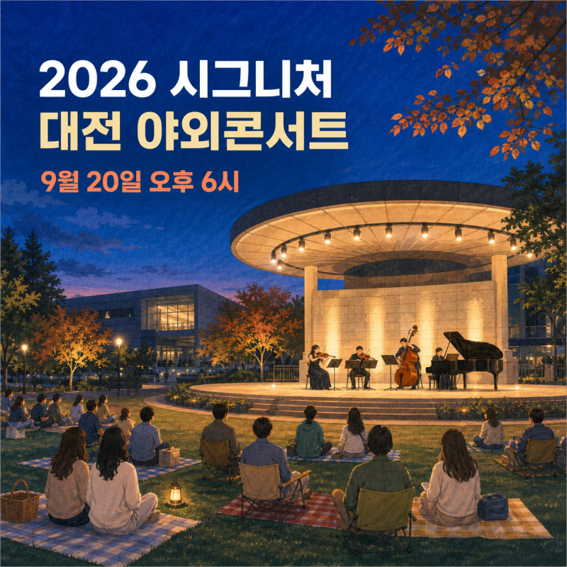 2026 대전 9월 가볼만한 곳｜소규모 갤러리·특수영상영화제·무료 야외콘서트