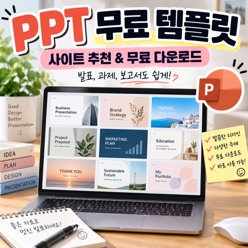 PPT 무료 템플릿 사이트 추천 파워포인트 양식 무료 다운로드
