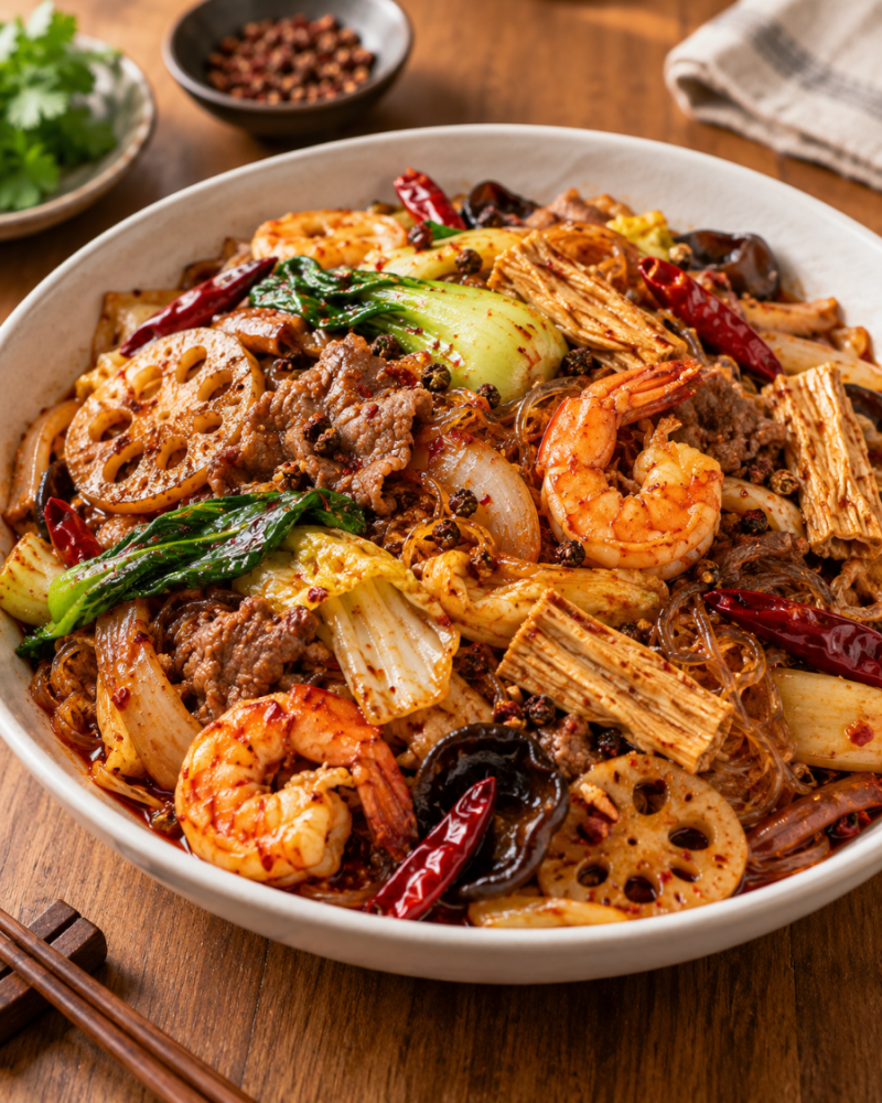 마라샹궈 집에서 만드는법, 시판 마라소스로 물기 없이 맛있게 볶는 레시피