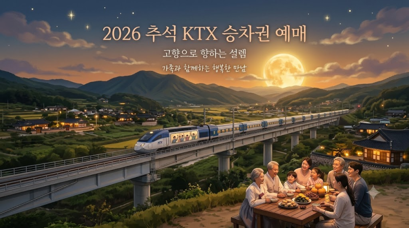 2026 추석 기차표 예매 가이드: KTX·코레일 일정부터 취소표 잡는 법까지