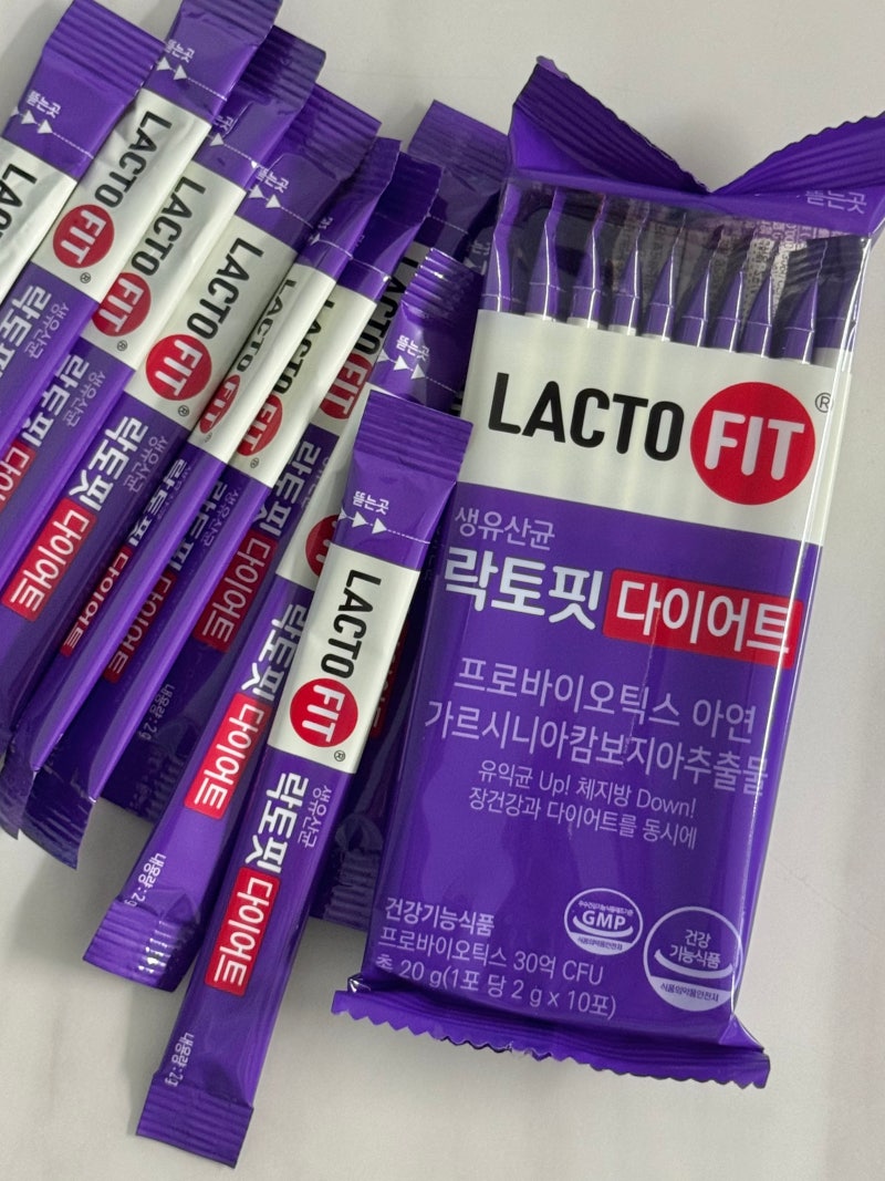 종근당건강 락토핏 다이어트 생유산균 체지방 감소 내돈내산 솔직 후기