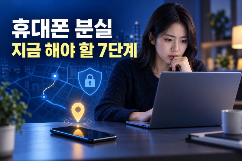휴대폰 잃어버렸다면? 위치추적보다 먼저 확인할 7단계