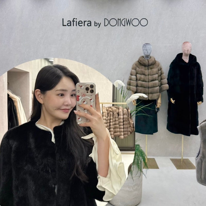 밍크코트 가격 명품 모피 브랜드 라피에라 동우모피 압구정 갤러리아백화점