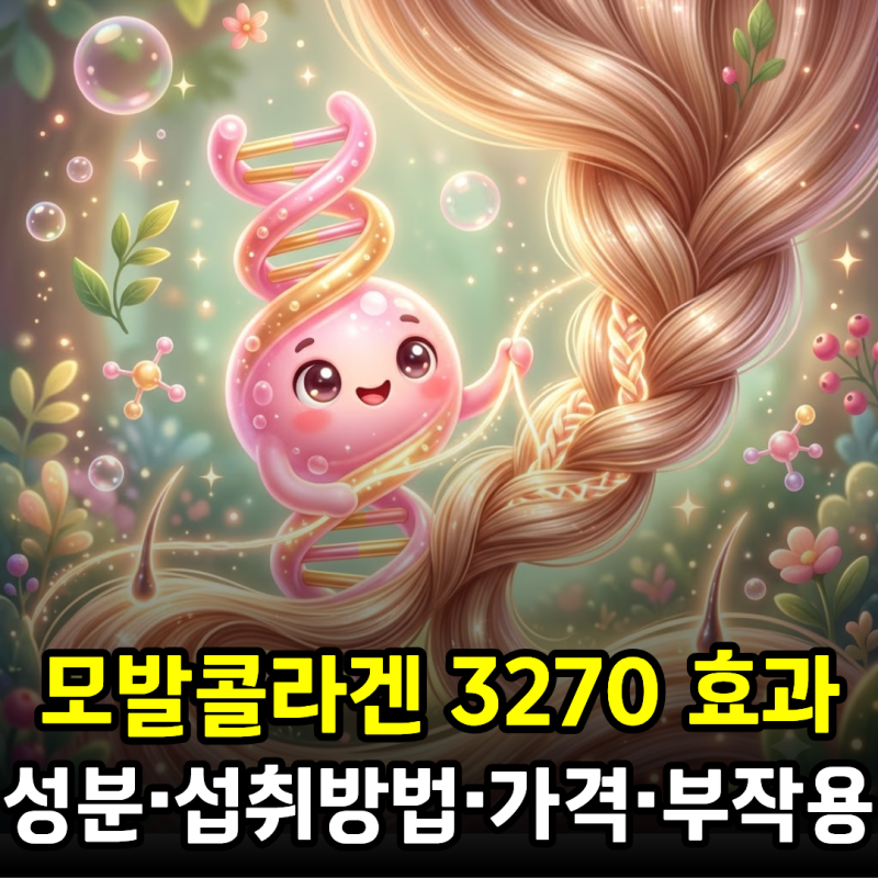 모발콜라겐 3270 효과와 성분, 섭취방법·가격·부작용