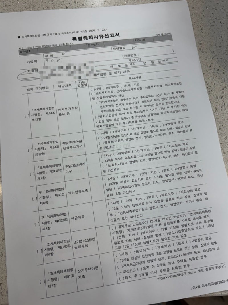 청년도약계좌 해지 | 필요 서류 | 특별중도해지 조건 | 혼인