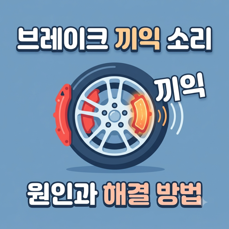 자동차 브레이크 밟을 때 끼익 소리 나는 원인과 해결 방법