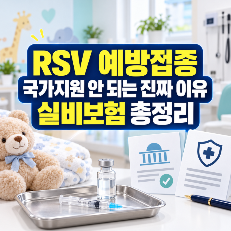 "RSV 예방접종", 국가지원 안 되는 진짜 이유와 실비보험 총정리