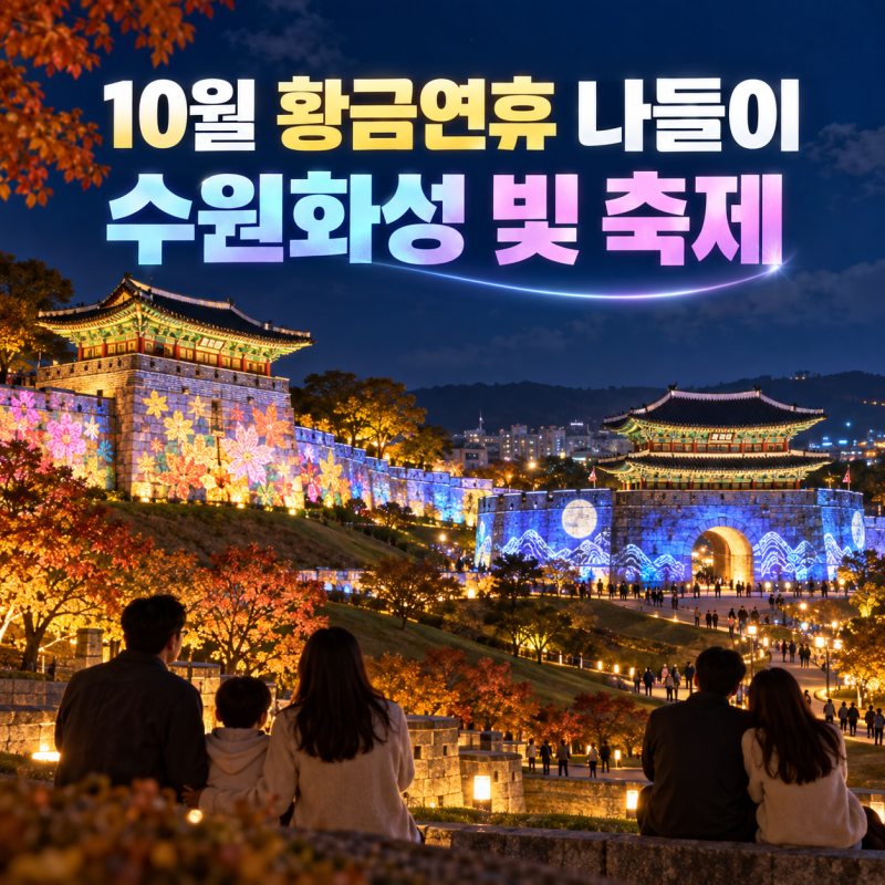 # 9.10월 황금연휴 어디 갈까?｜수원화성 미디어아트·문화제·행궁동 나들이