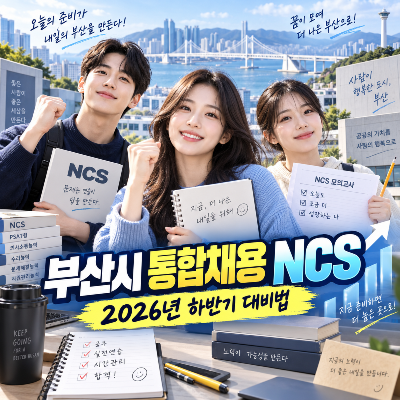 2026년 하반기 부산시 통합채용 NCS를 대비하기 위해서는?