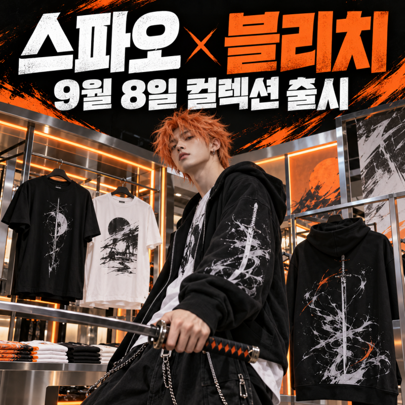 스파오 블리치 콜라보, 9월 8일 출시 라인업과 가격 총정리