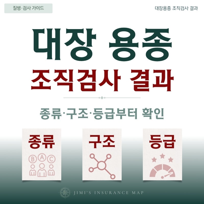 대장 용종 조직검사 결과, 과형성 용종·선종과 저도·고도 이형성은 무엇일까?