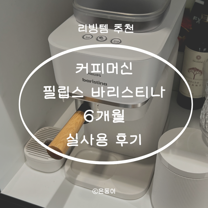 필립스 바리스티나 커피머신 6개월 실사용 후기 세척 장단점