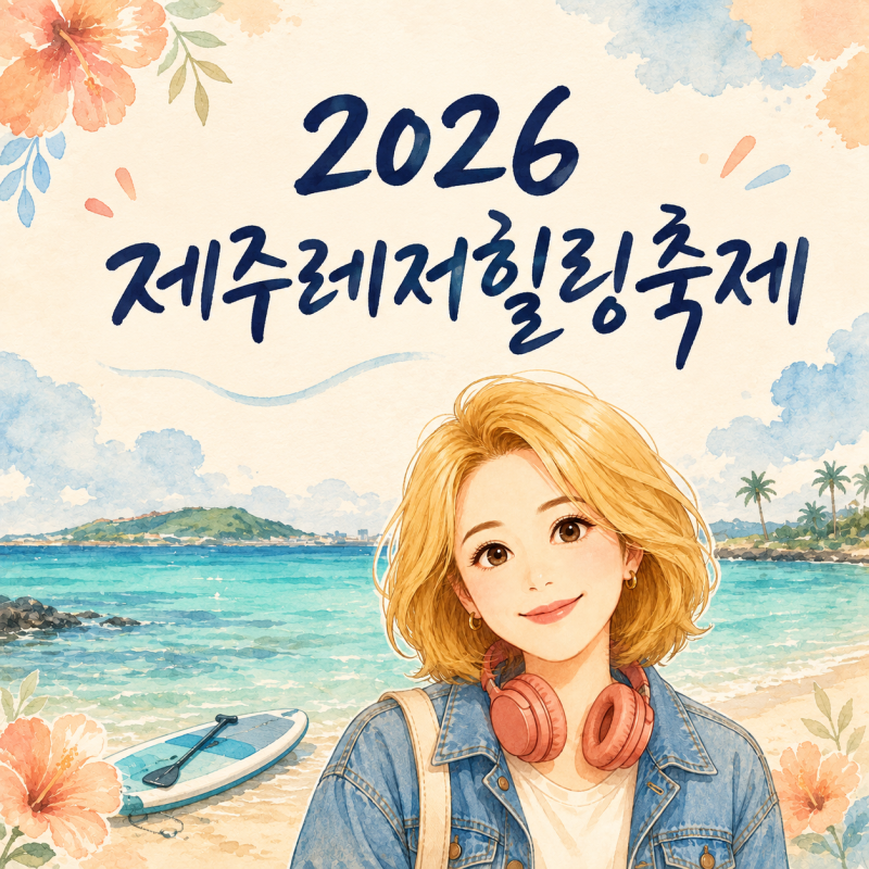 2026 제주레저힐링축제 일정, 함덕해수욕장 체험 프로그램과 준비물