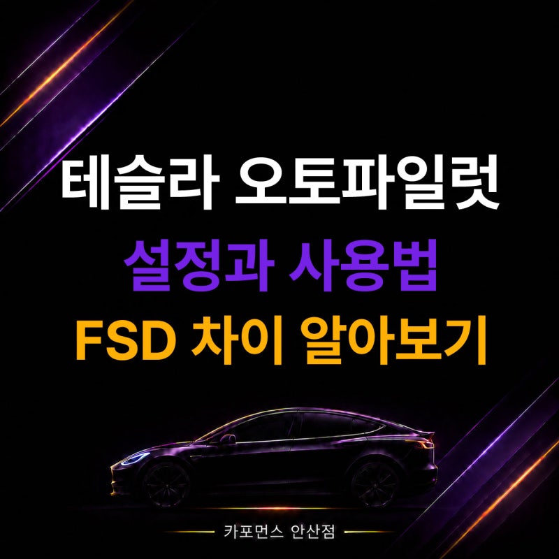 테슬라 오토파일럿 설정과 사용법, 향상된 오토파일럿·FSD 차이