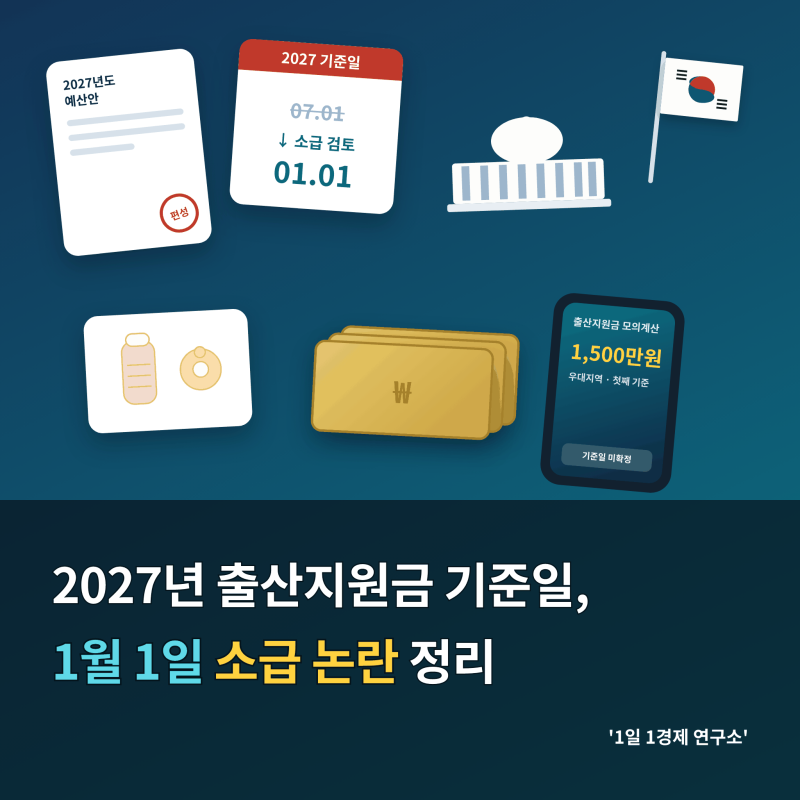 2027년 출산지원금 기준일, 1월 1일 소급 논란 정리