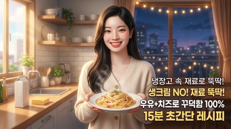 크림파스타 만드는 법, 생크림 없이도 우유와 치즈만으로 되는 이유