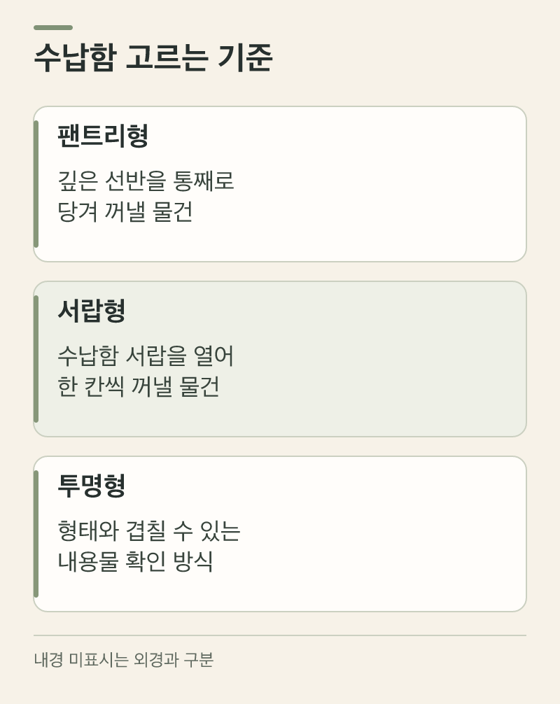다이소 수납함: 팬트리·서랍형·투명형, 어디에 쓸까?