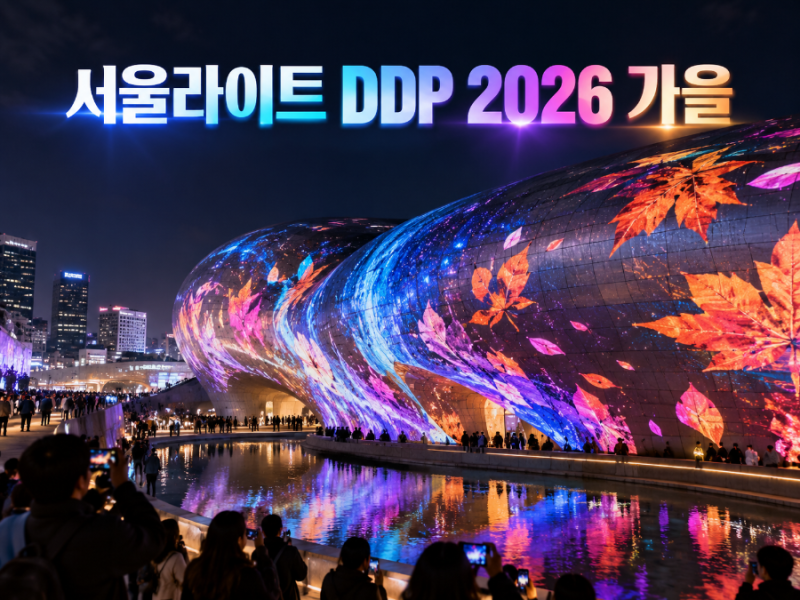 2026 서울라이트 DDP 가을｜백남준·유영국·한글이 빛으로 펼쳐지는 11일
