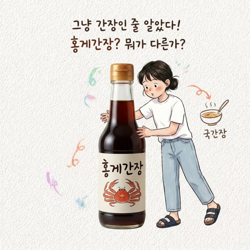 홍게간장 뜻 차이 사용법 국간 유통기한 개봉후보관
