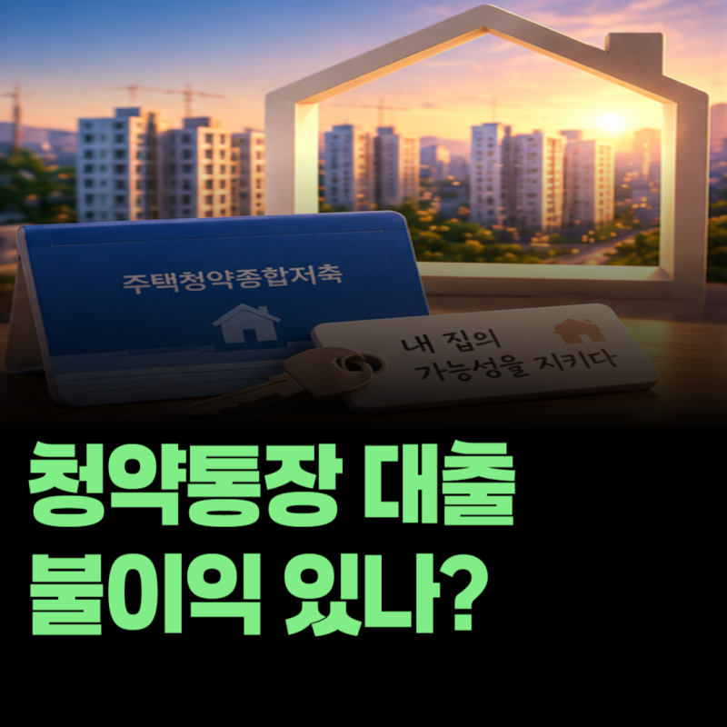 주택청약종합저축을 담보로 대출받으면 나중에 청약할 때 불이익이 있을까?