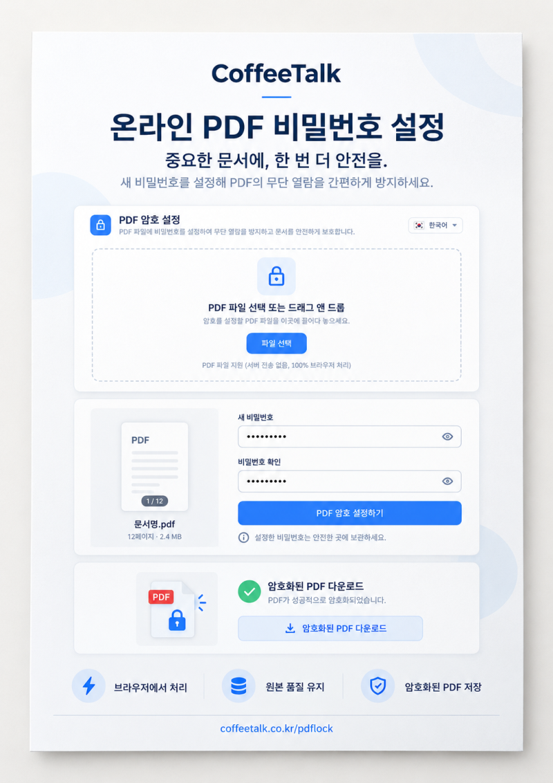PDF 파일에 암호 설정 (PDF 파일에 비밀번호 설정)