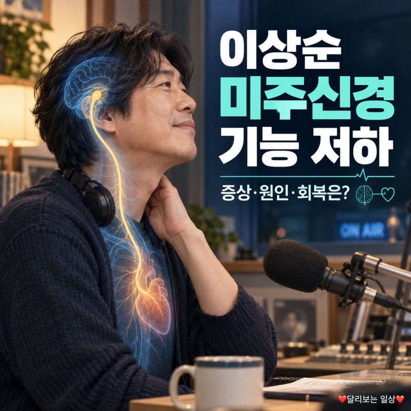 이상순 미주신경 기능 저하 무슨 병? 증상·원인과 미주신경성 실신 차이