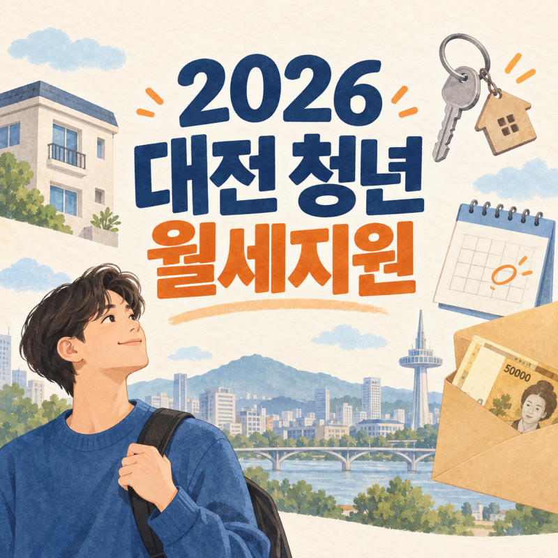 2026 대전 청년 월세지원 신청방법｜9월 10일 마감·대상·제출서류 정리