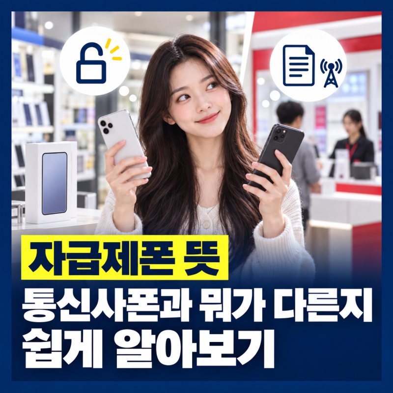 자급제폰 뜻, 통신사폰과 뭐가 다른지 쉽게 알아보기