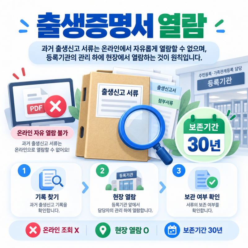 정부24 출생증명서 발급 온라인 열람 방법