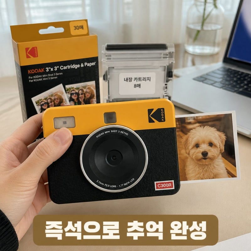 코닥 미니샷 3 레트로 C300R 카트리지 38매 번들 실사용 비교 가이드