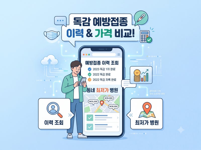 독감 예방접종 이력 조회부터 동네 병원 최저가 백신 가격 비교법