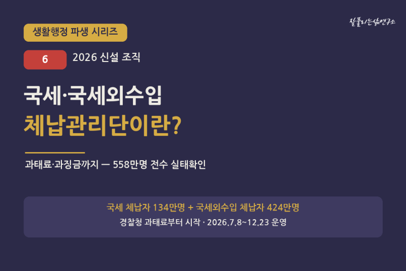 국세·국세외수입 체납관리단이란?