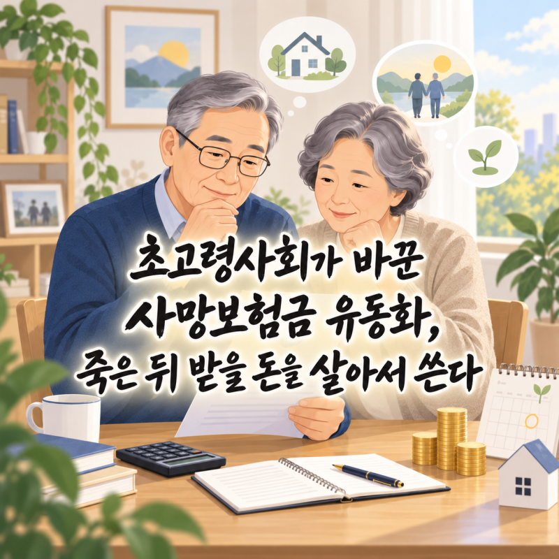 초고령사회가 바꾼 사망보험금 유동화, 죽은 뒤 받을 돈을 살아서 쓴다