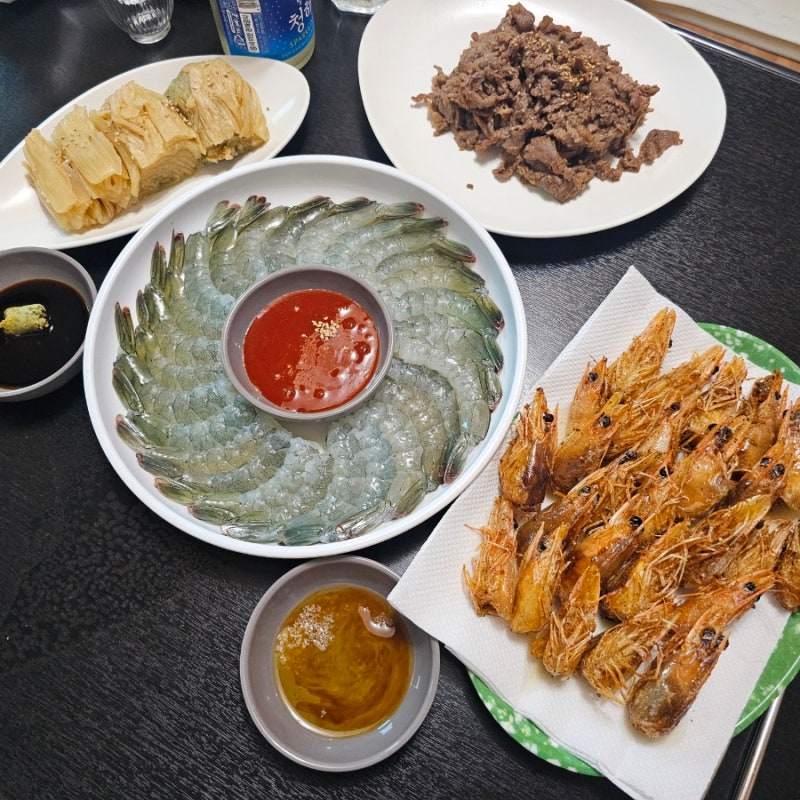 [울산-신명오도리마을] 생새우는 여기지! 생새우 포장후기