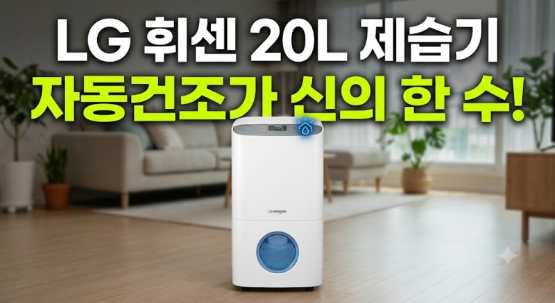 LG 휘센 20L 제습기 최저가 비교와 연속배수 실사용 한 달 솔직 후기