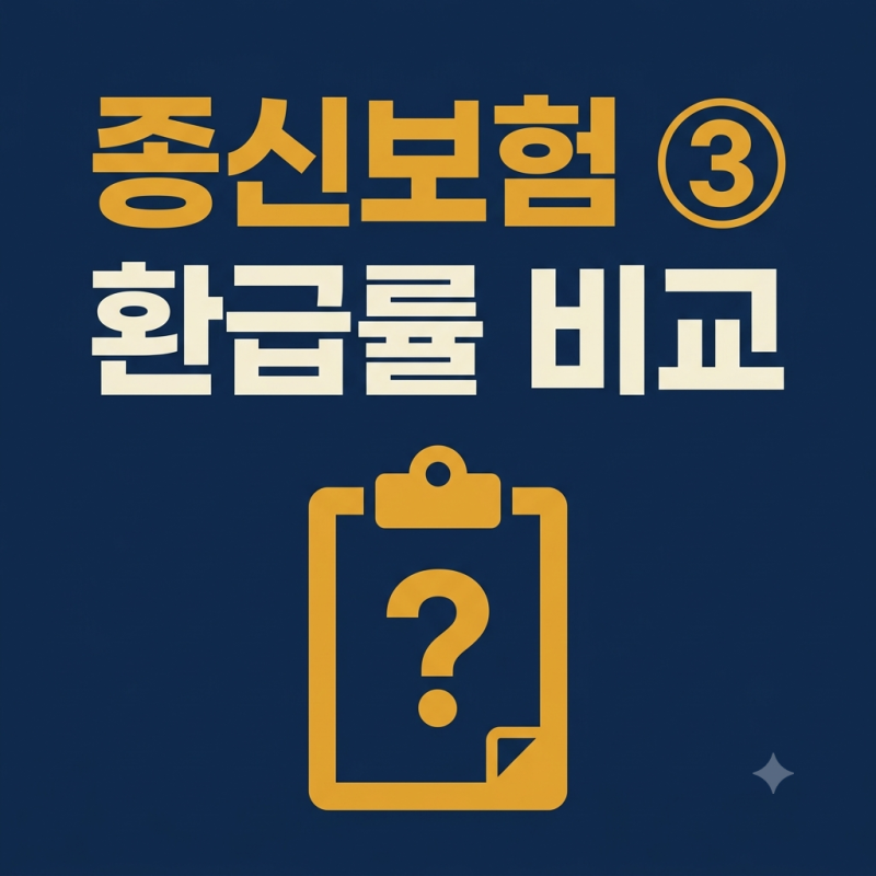 종신보험 사용설명서 ③ — 종신보험 안의 세 갈림길, 그리고 환급률이라는 숫자