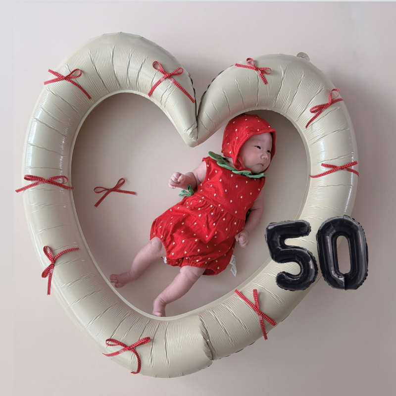 [육아일기] 신생아 50일 셀프촬영, 가성비로 준비, 다이소
