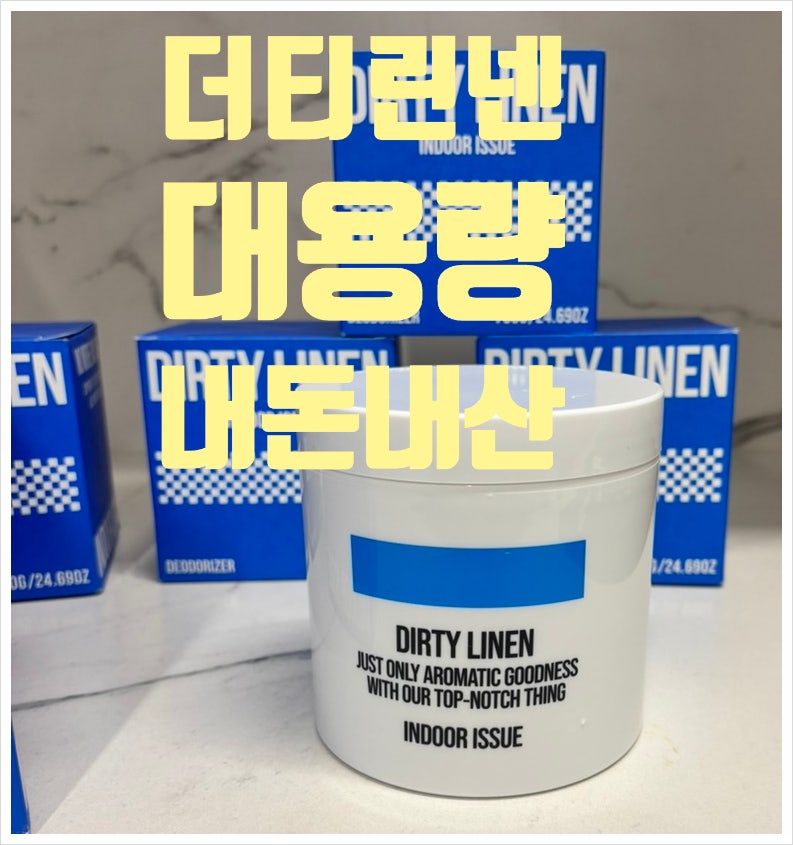 더티린넨 대용량 탈취제 내돈내산 방 냄새 제거 체취 제거