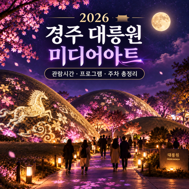 2026 경주 대릉원 미디어아트｜야간 관람시간·프로그램·주차 총정리