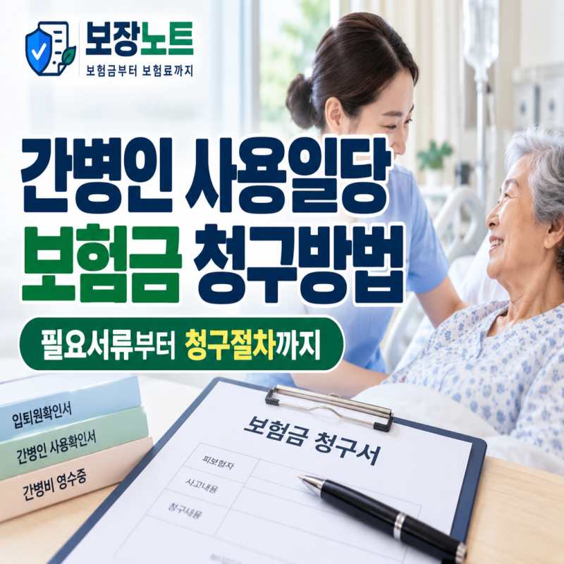 간병인 사용일당 보험금 청구 방법｜필요서류부터 청구 절차까지
